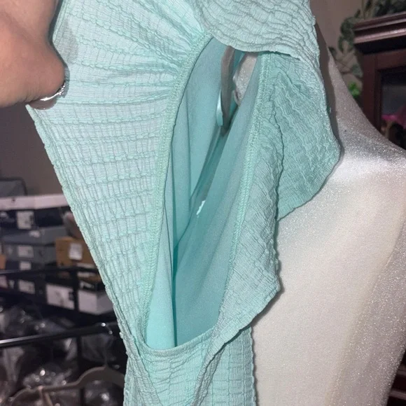 36c# Haptics W Sz S Mint Green Women's nightgown. NWOT/EUC FIRM $20 PRICE - Picture 9 of 9